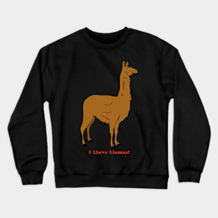 I Love Llamas #2 Crewneck Sweatshirt